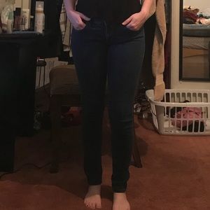 Dark denim super skinny jeans